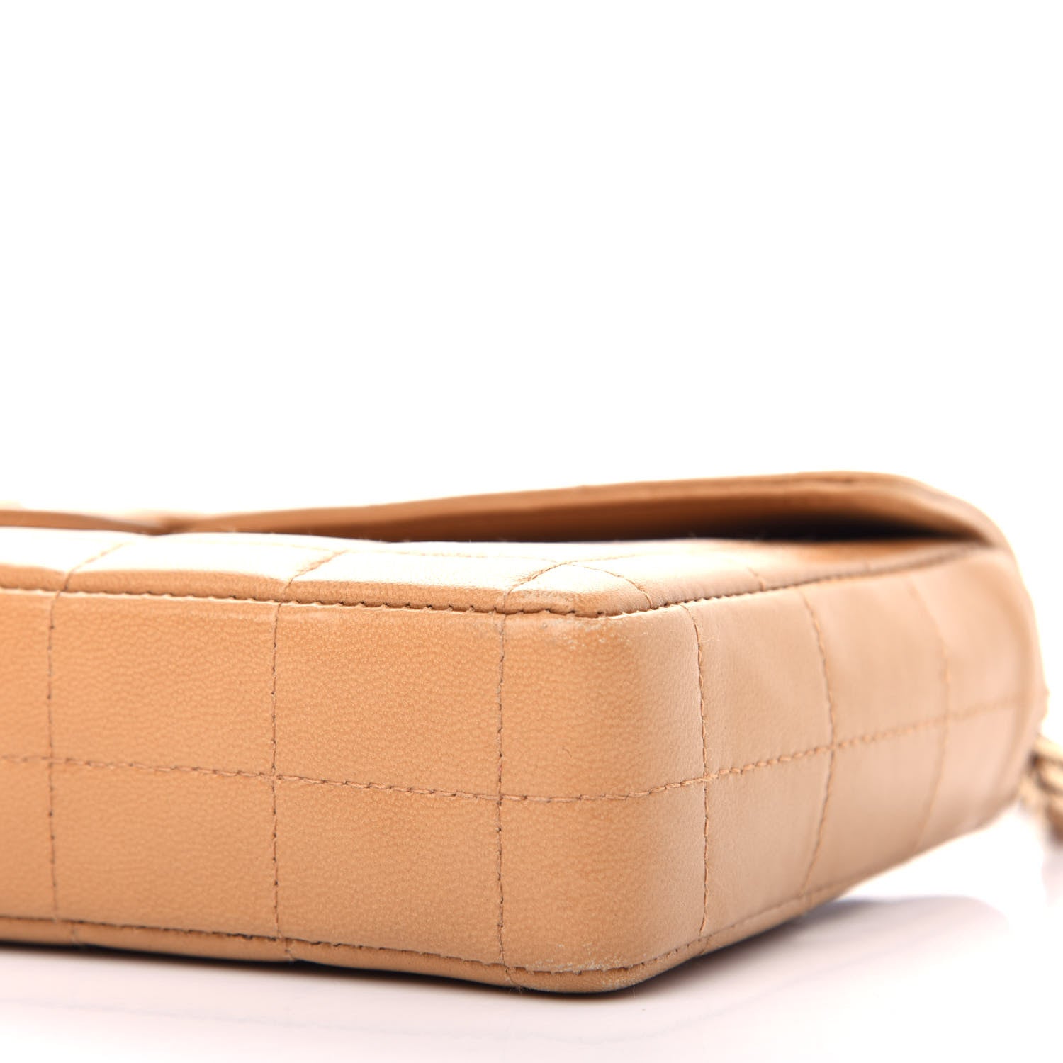 Chanel Lambskin East West Chocolate Bar Flap Beige 10 of 12