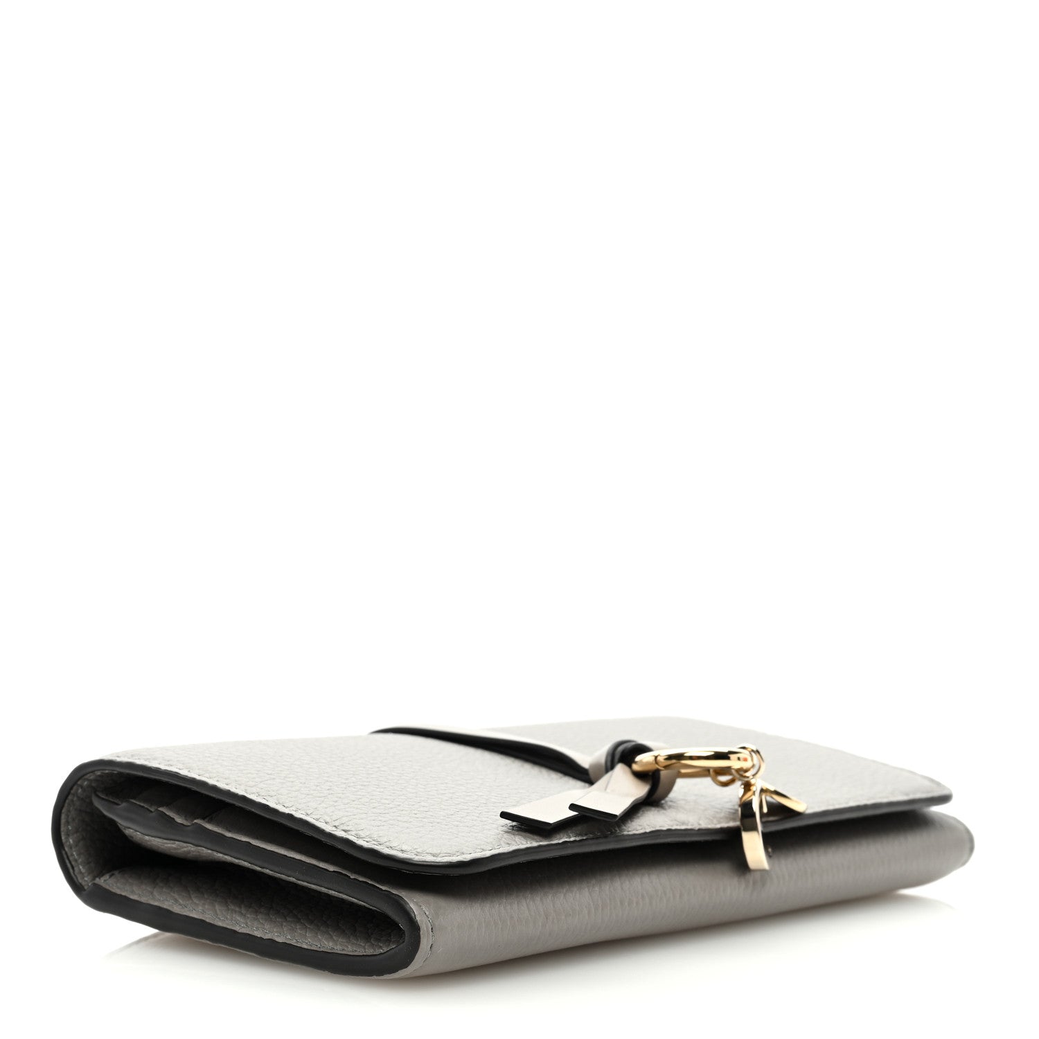 Chloe Calfskin Alphabet Long Wallet Cashmere Grey 4 of 6