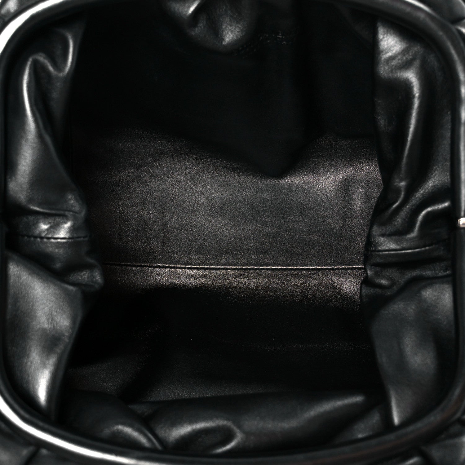 Bottega Veneta Smooth Butter Calf The Pouch Oversized Clutch Black 5 of 11