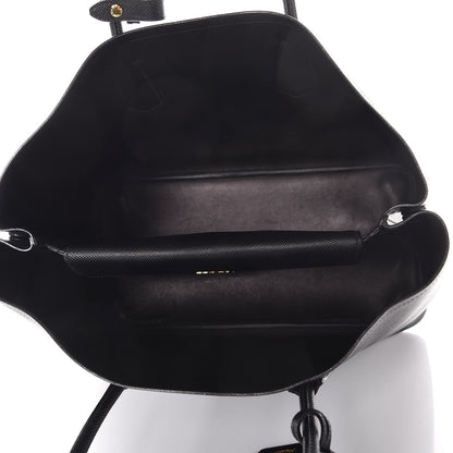 Prada Saffiano Cuir Large Double Bag Nero Black 5 of 10