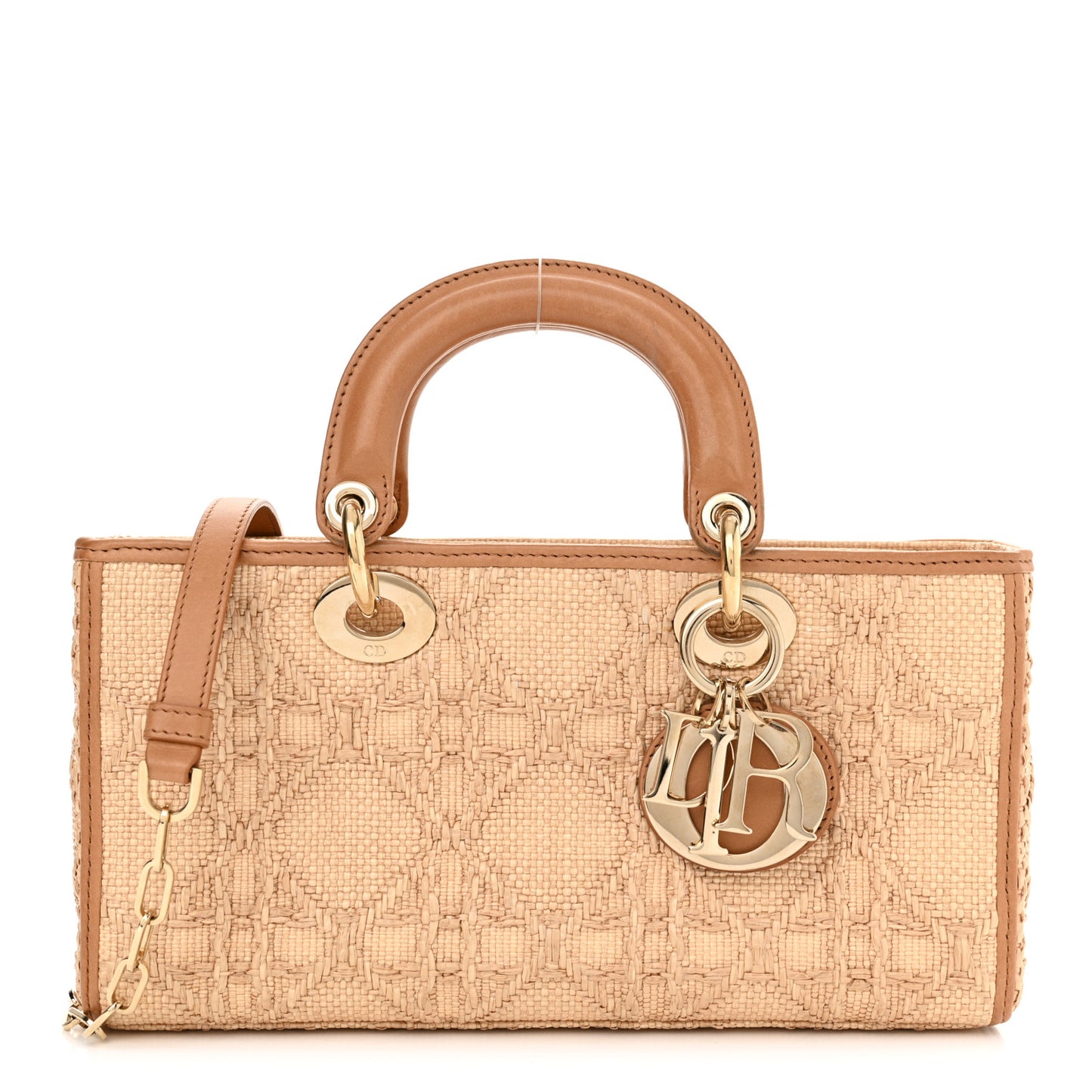 Raffia Macro Cannage Lady D-Joy Natural