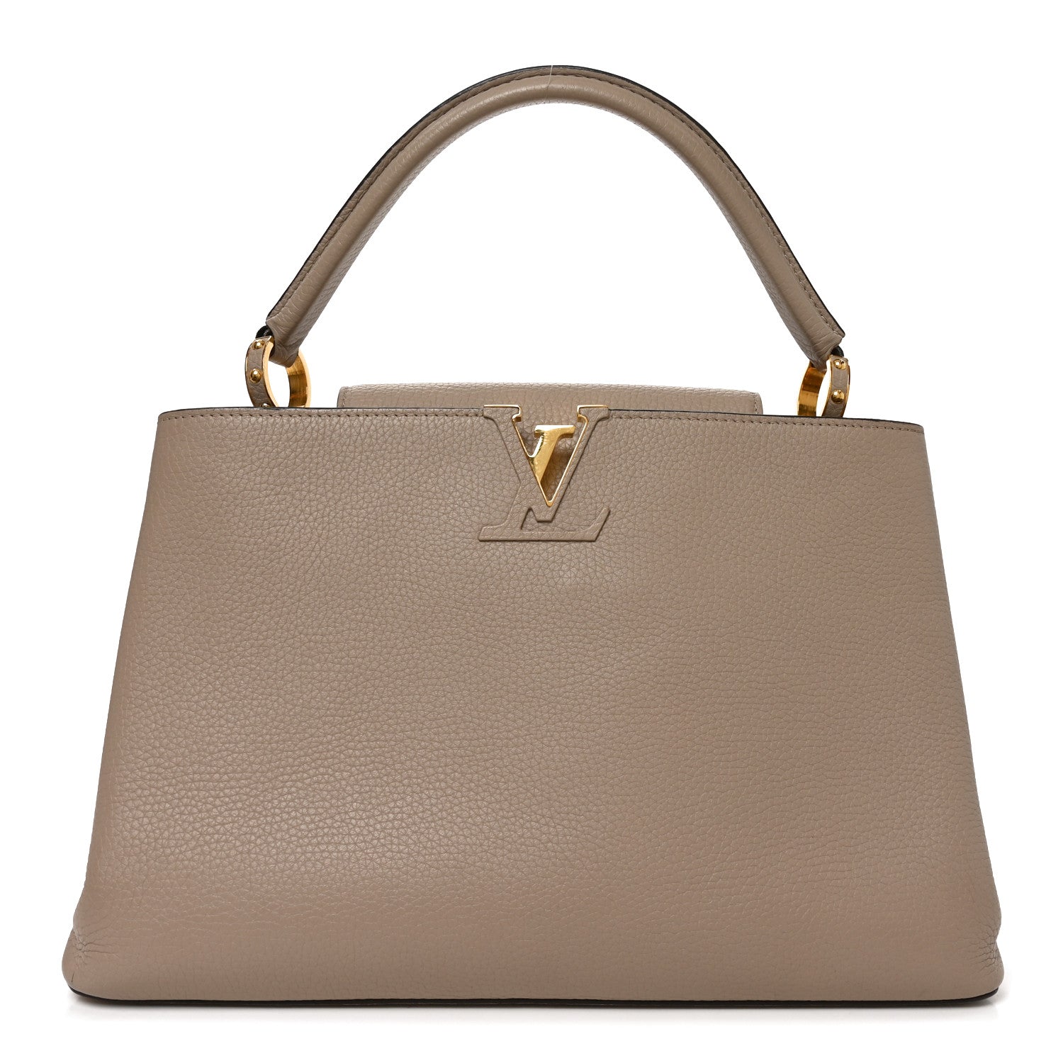 Louis Vuitton Taurillon Capucines MM Galet 1 of 9