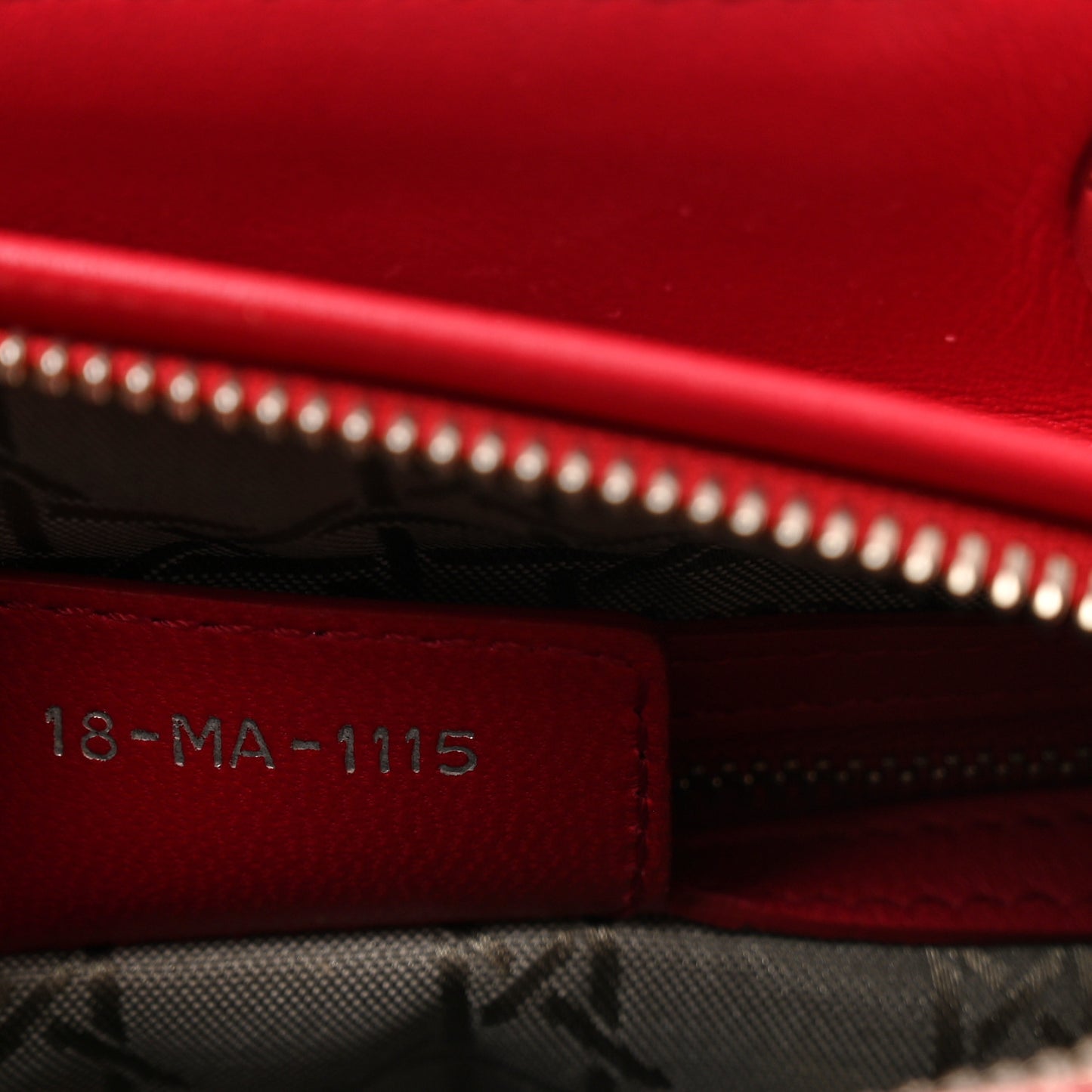 Lambskin Cannage Medium Lady Dior Red