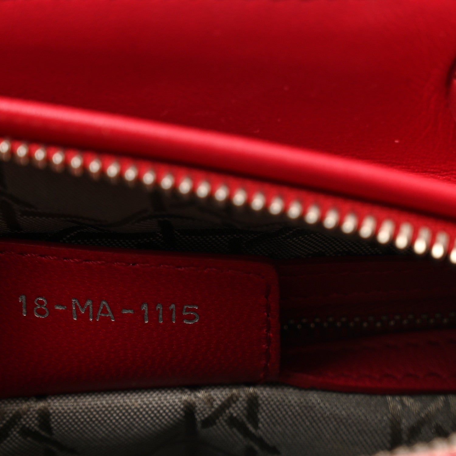 Christian Dior Lambskin Cannage Medium Lady Dior Red 7 of 11