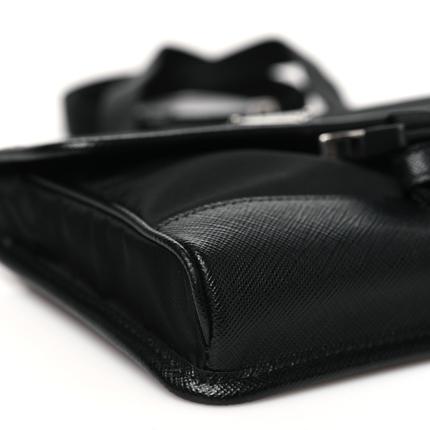Prada Re-Nylon Saffiano Smartphone Case Crossbody Black 8 of 10