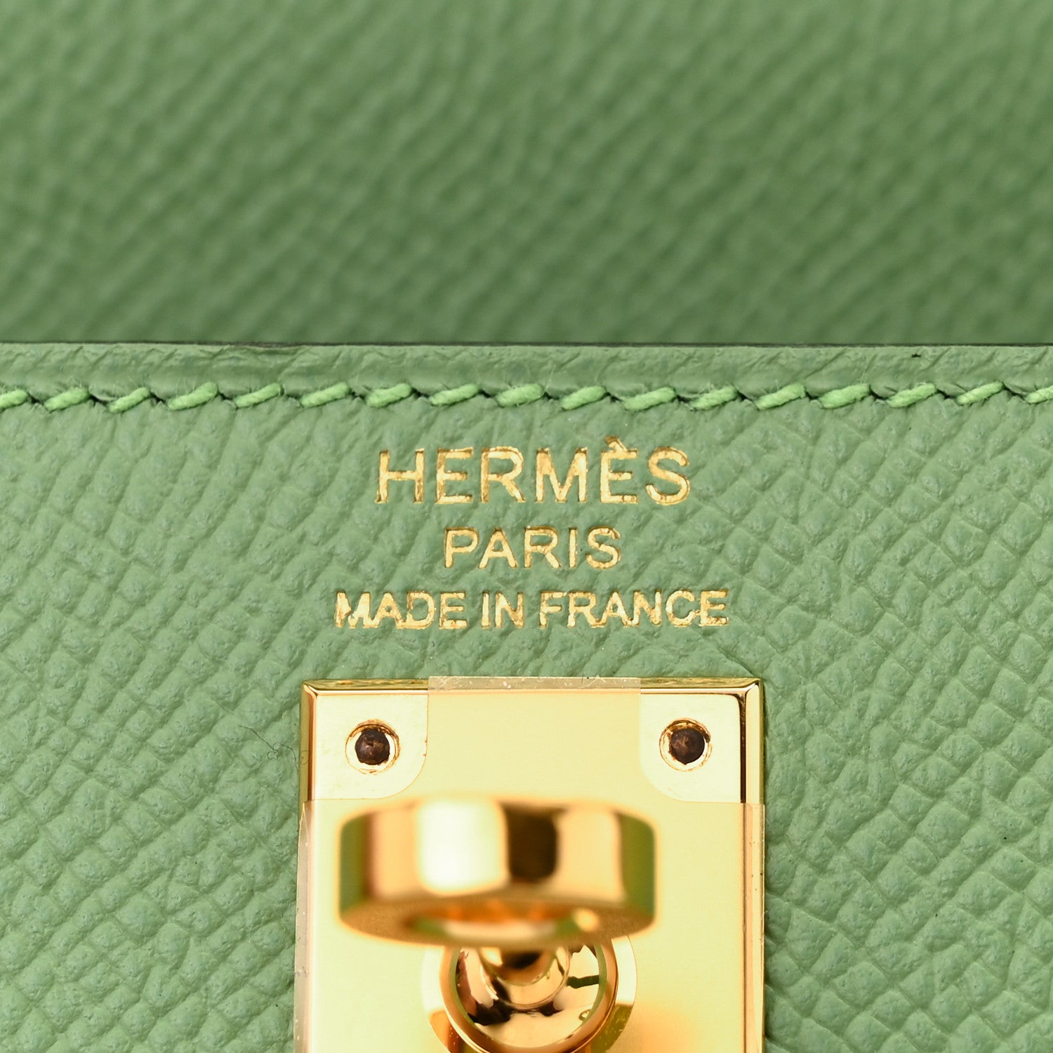 Hermes Epsom Kelly Sellier 25 Vert Criquet 6 of 11