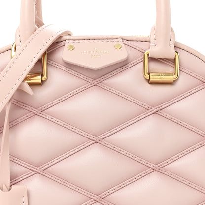 Louis Vuitton Lambskin Malletage Alma BB Rosabella 7 of 9