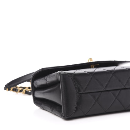 Chanel Lambskin Quilted Mini Trendy Spirit Top Handle Flap Black 8 of 10