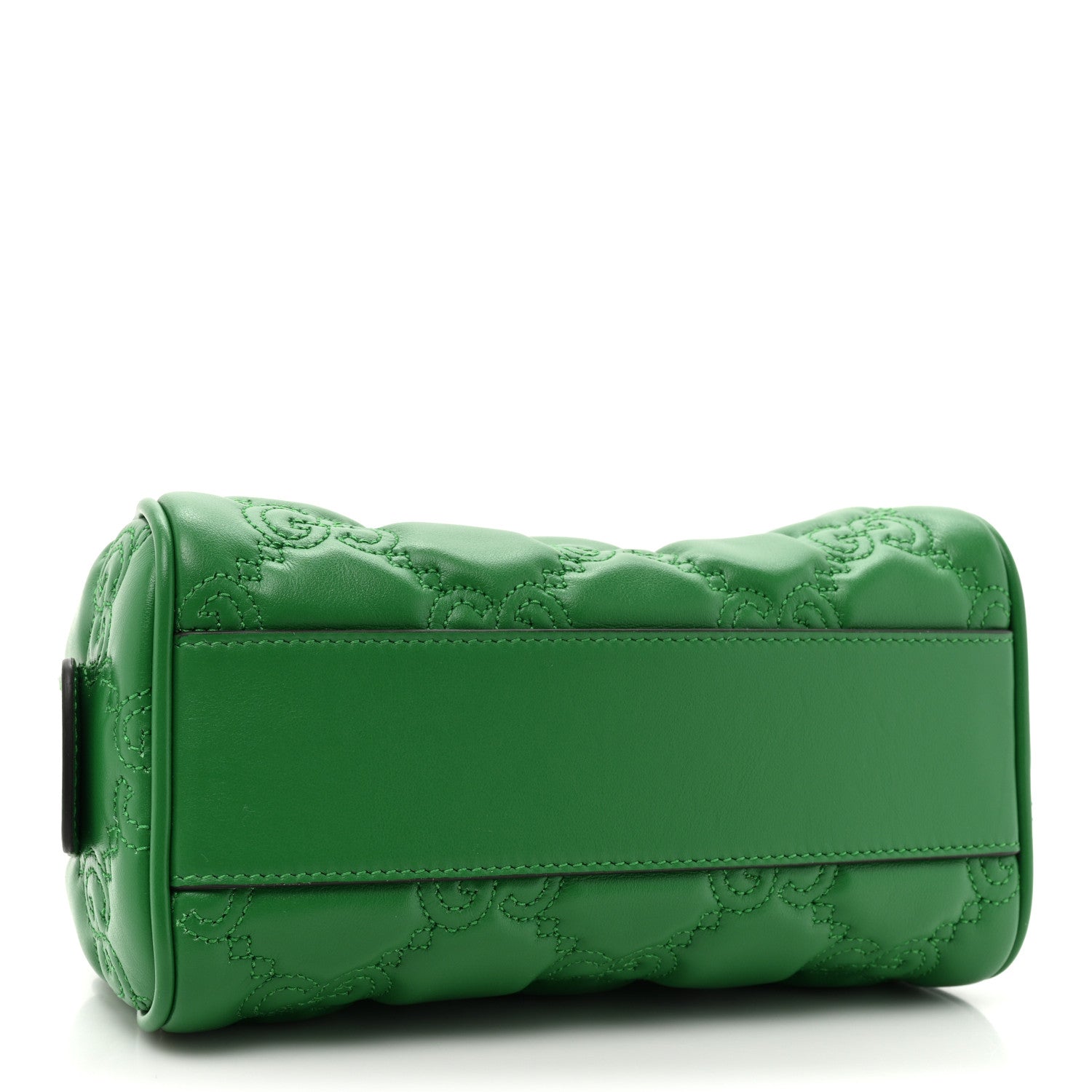 Gucci Calfskin GG Matelasse Mini Bowler Bag Spring Green Natural 4 of 10