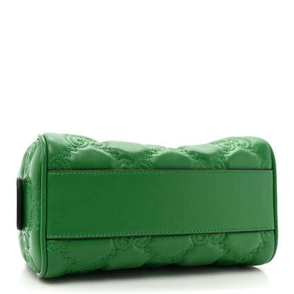 Gucci Calfskin GG Matelasse Mini Bowler Bag Spring Green Natural 4 of 10