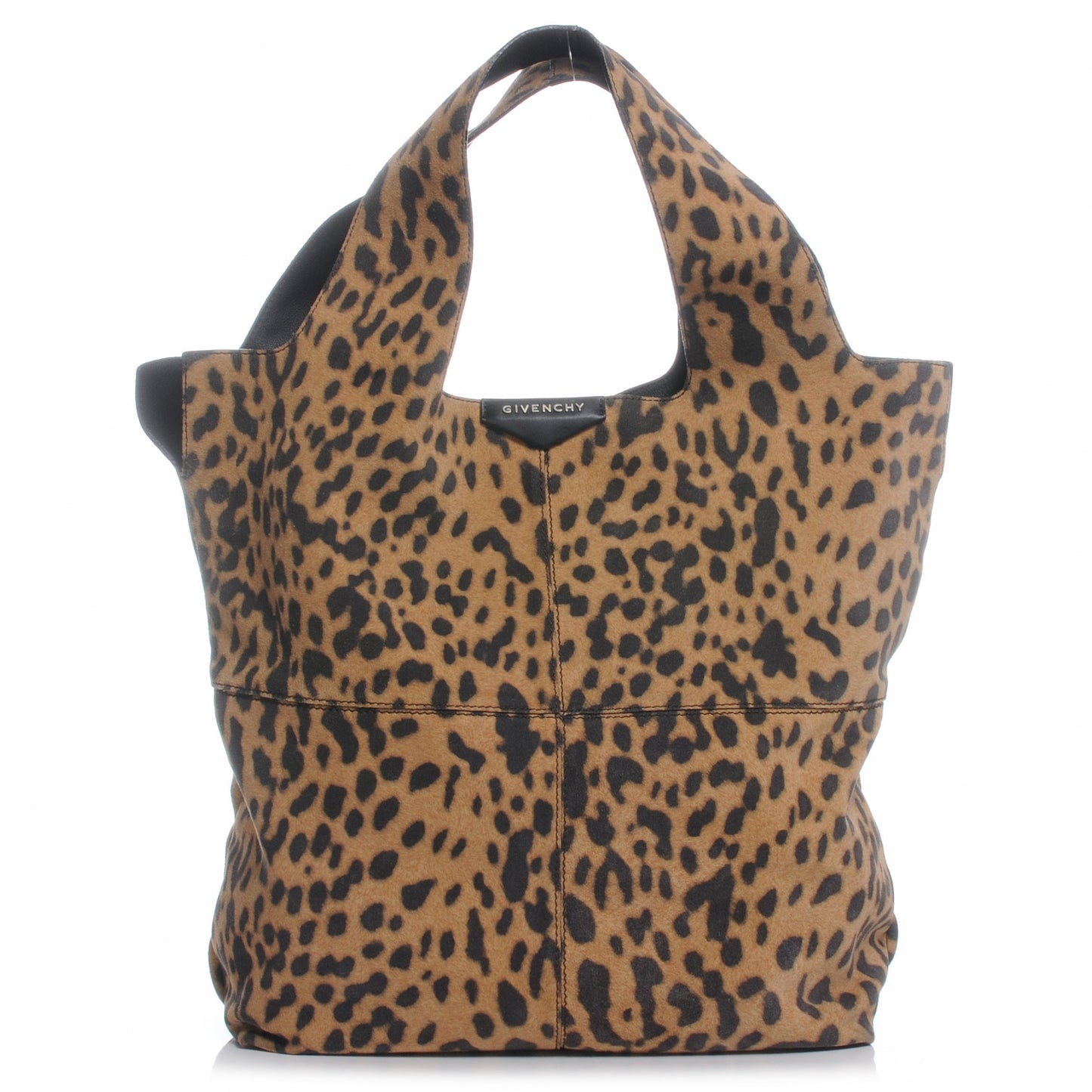 Lambskin Brushed Leopard Print George V Bag