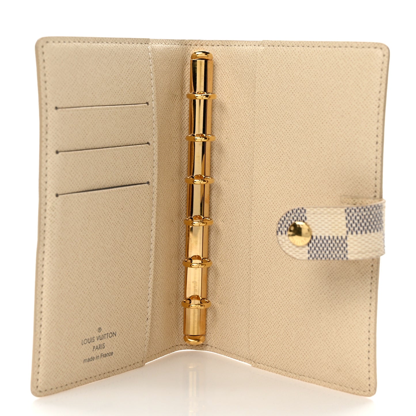 Damier Azur Small Ring Agenda Cover