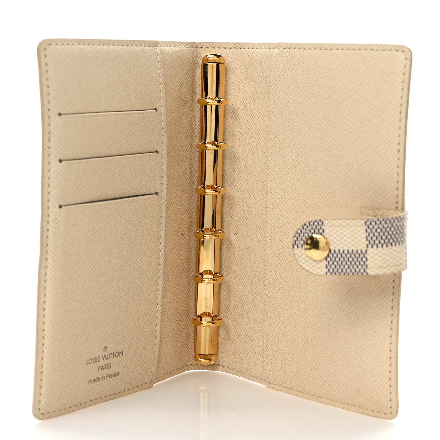Louis Vuitton Damier Azur Small Ring Agenda Cover 5 of 6