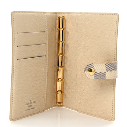 Louis Vuitton Damier Azur Small Ring Agenda Cover 5 of 6