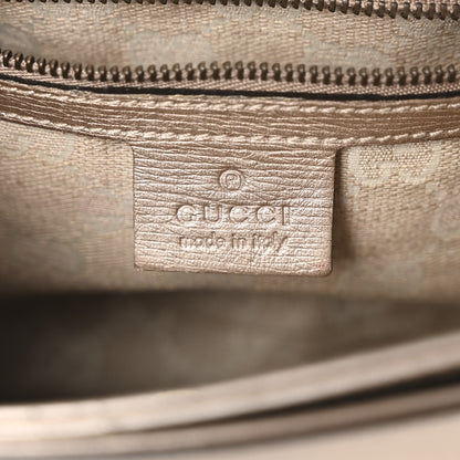 Gucci Textured Metallic Calfskin Bright Bit Flap Bag Silver 5 of 9