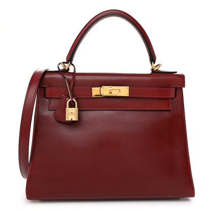 Hermes Box Kelly Retourne 28 Rouge H 1 of 12