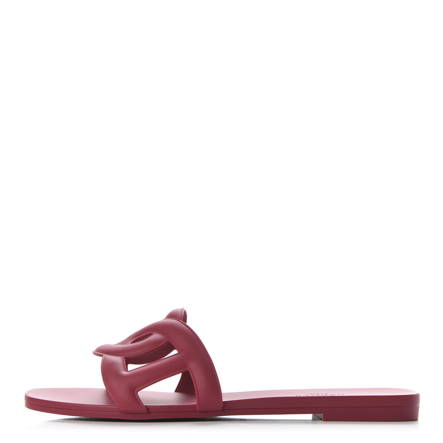 Hermes Rubber Aloha Sandals 37 Rose Baie 1 of 9