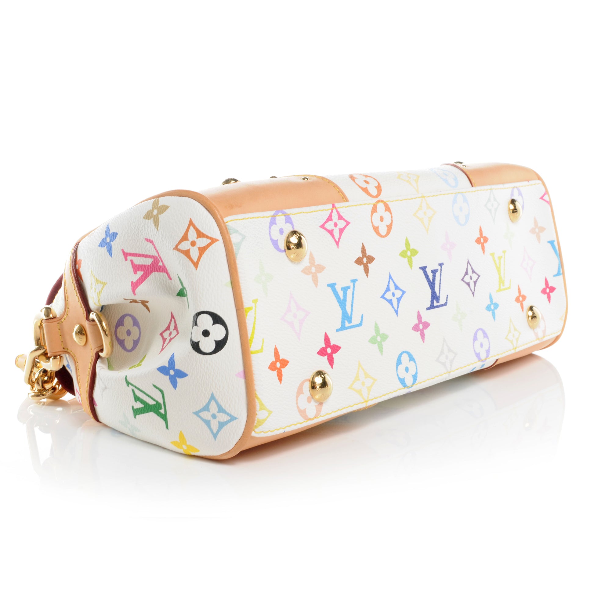 Louis Vuitton Monogram Multicolor Beverly MM White 3 of 7