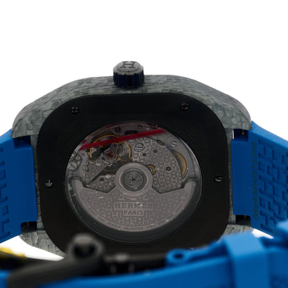 Hermes Glass Fiber Ceramic Rubber 39mm H08 Automatic Watch Bleu Abysse 4 of 5