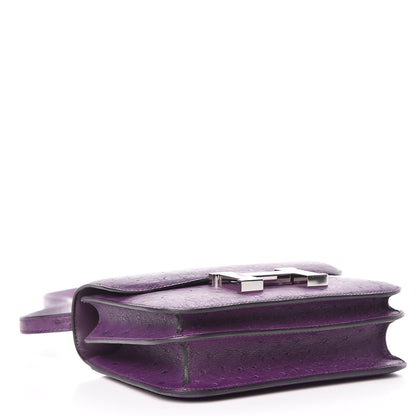 Hermes Ostrich Constance 18 Violine 3 of 20