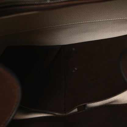 The Row Polished Saddle Calfskin Soft Margaux 15 Chestnut 10 of 10