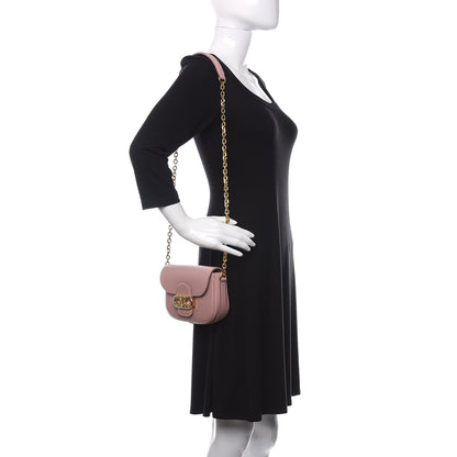Celine Shiny Calfskin Small Chain Maillon Triomphe Vintage Pink 2 of 10