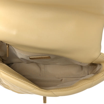Chanel Lambskin Quilted Medium Chanel 19 Flap Yellow 4 of 8