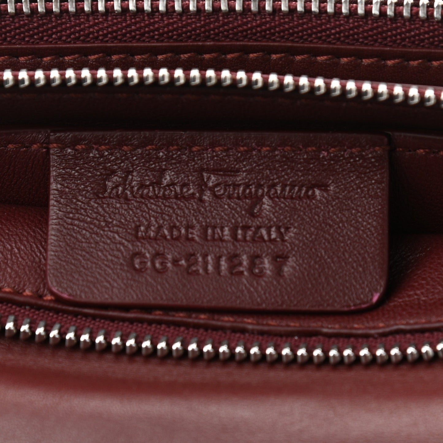 Calfskin Small Viva Bow Shoulder Bag Burgundy