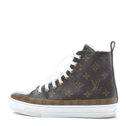 Louis Vuitton Patent Reverse Monogram Stellar Sneaker Boots 36 1 of 11