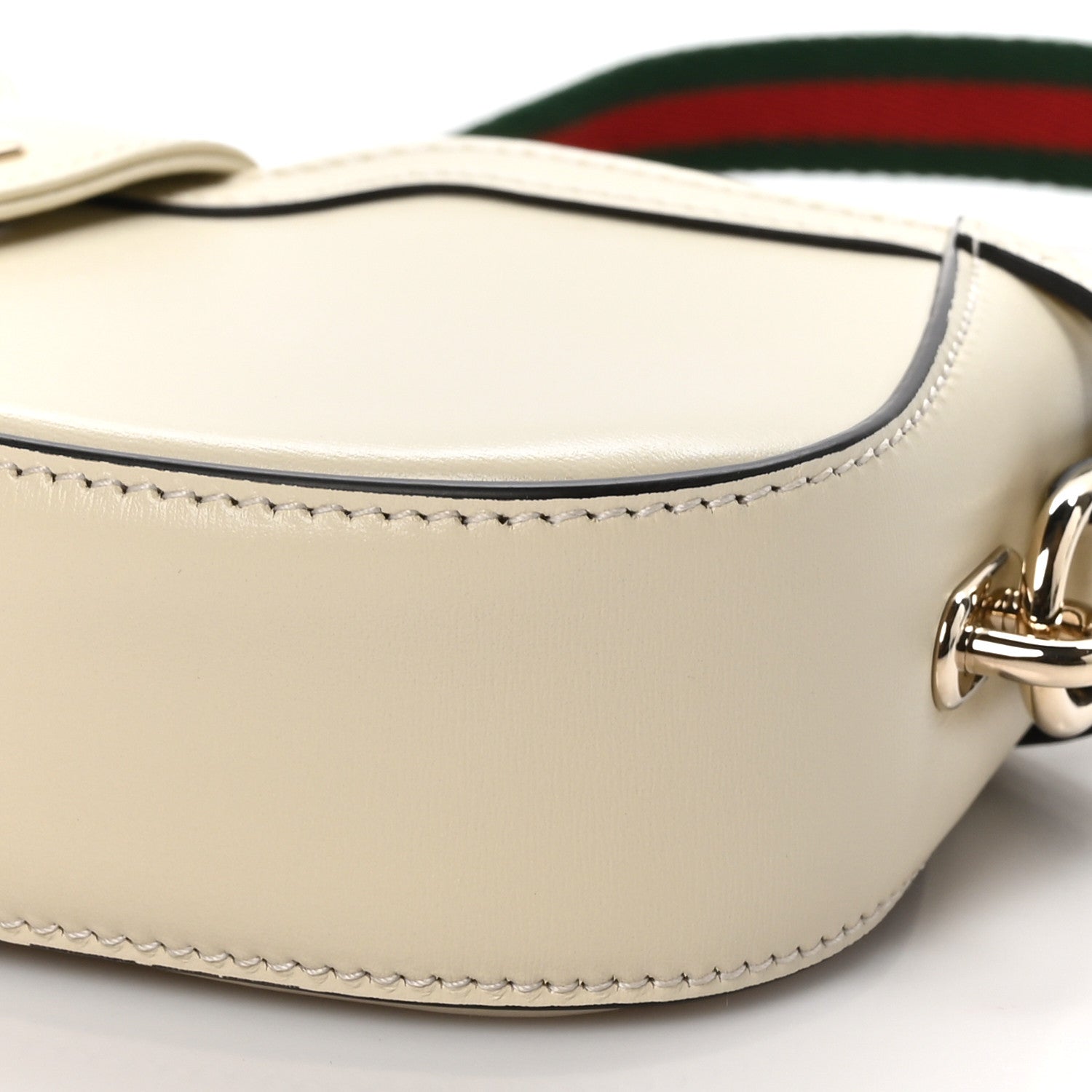 Gucci Calfskin Mini Moon Side Shoulder Bag Ivory 10 of 10