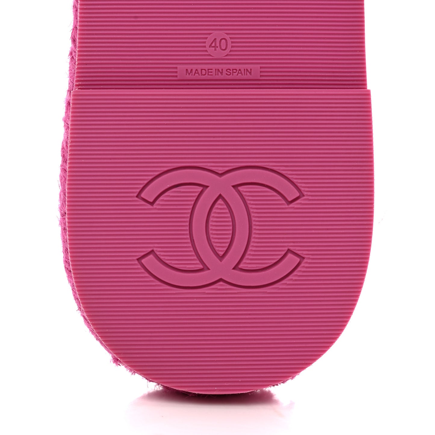 Lambskin Cord Braided Slide Sandals 40 Pink