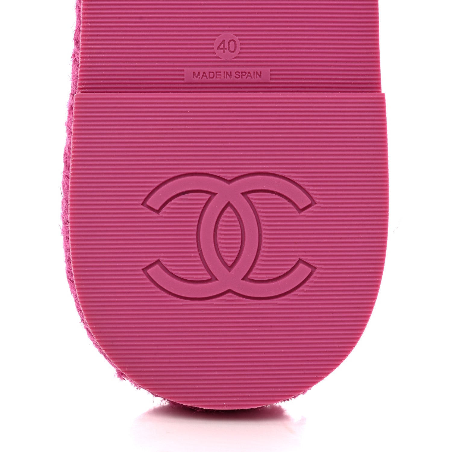 Chanel Lambskin Cord Braided Slide Sandals 40 Pink 8 of 8
