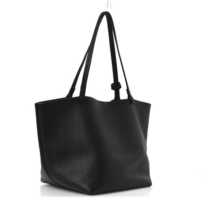 The Row Grained Calfskin Park Tote Three Black 4 of 11