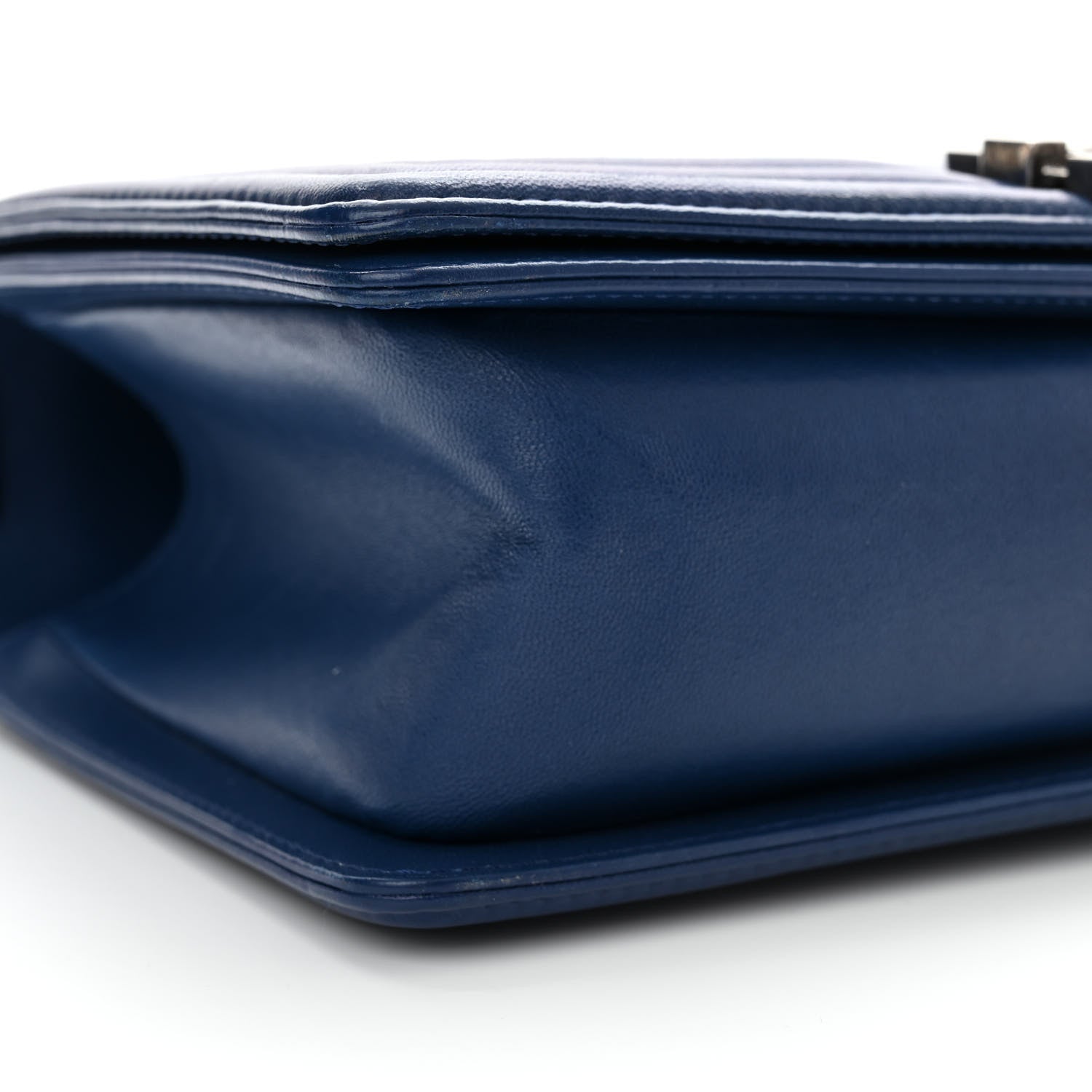 Chanel Lambskin Quilted Medium Boy Flap Blue 9 of 12