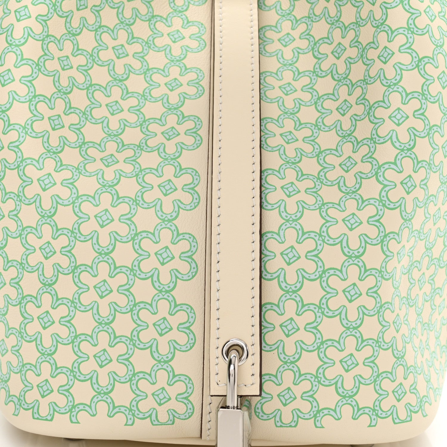 Hermes Swift Lucky Daisy Picotin Lock 18 PM Nata Vert 8 of 11