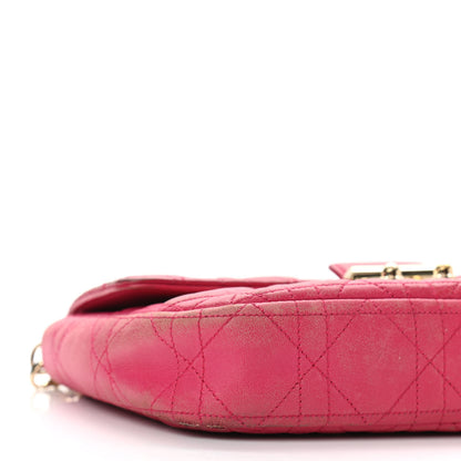 Christian Dior Lambskin Cannage Miss Dior Promenade Pouch Fuchsia 8 of 16