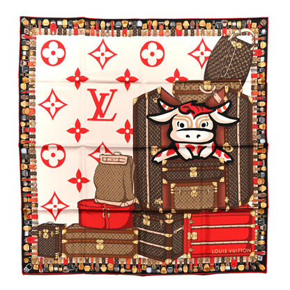 Louis Vuitton Silk Trunks Square Scarf Multicolor 1 of 4