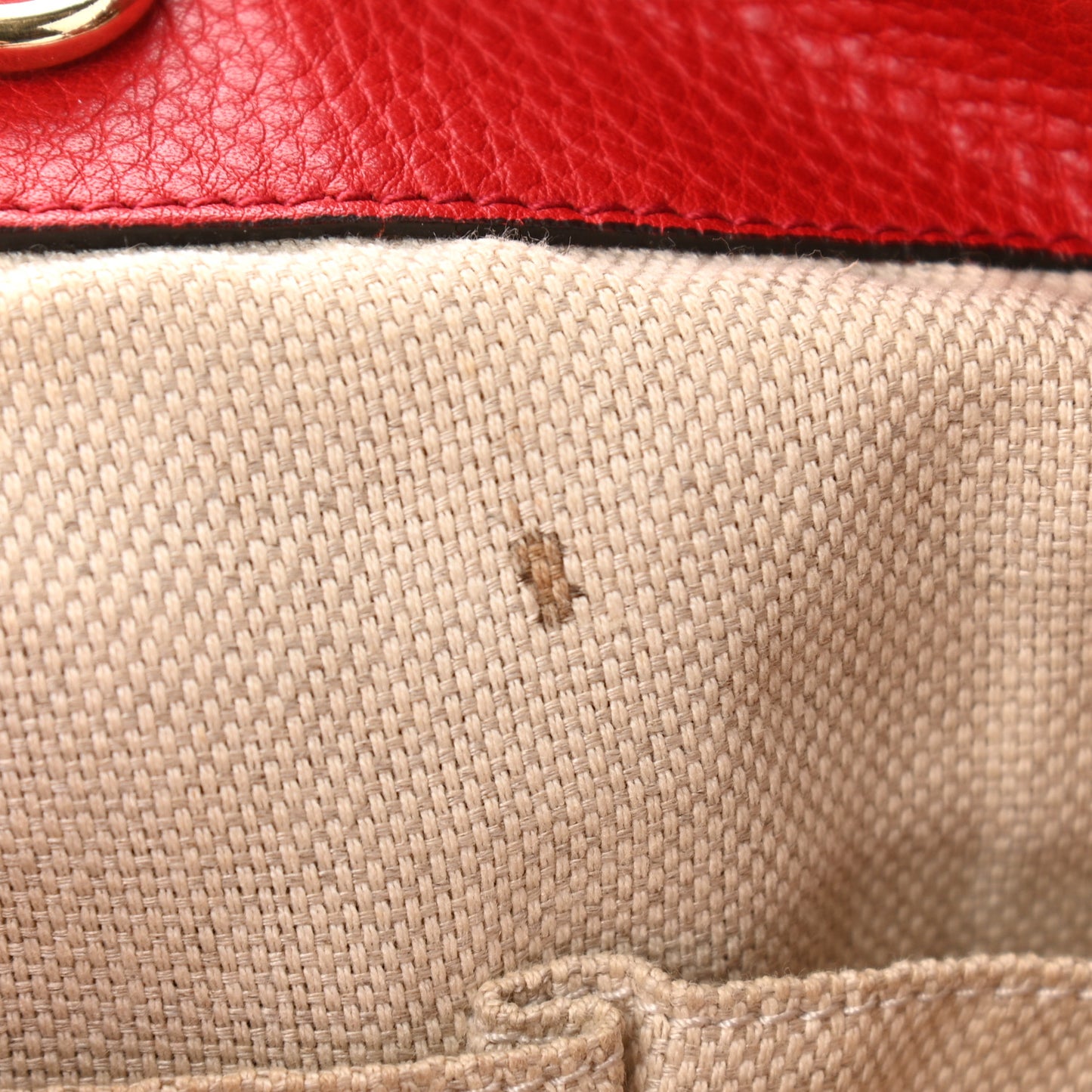 Pebbled Calfskin Medium Soho Chain Shoulder Bag Red