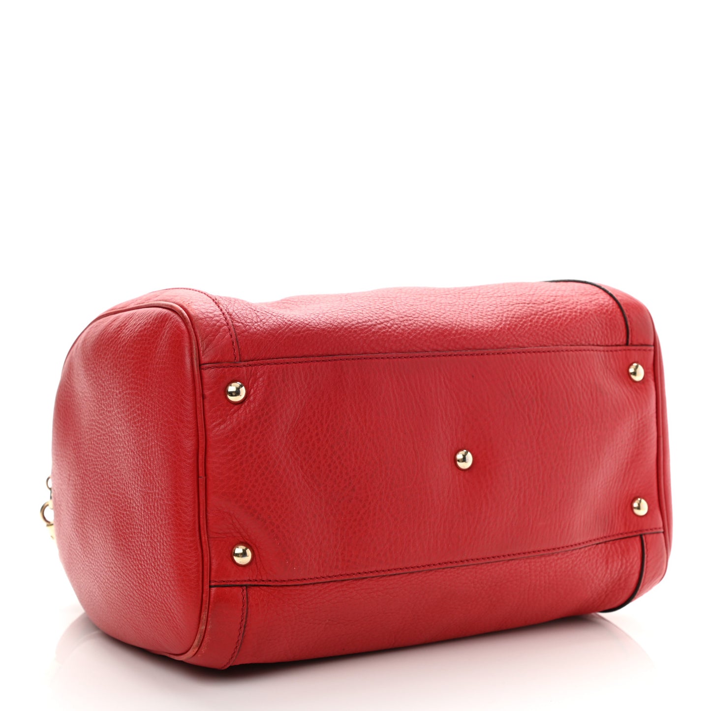 Pebbled Calfskin Medium Soho Boston Red