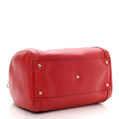 Gucci Pebbled Calfskin Medium Soho Boston Red 4 of 25