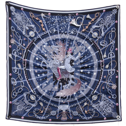 Hermes Silk C Est La Fete Scarf 70 2 of 7