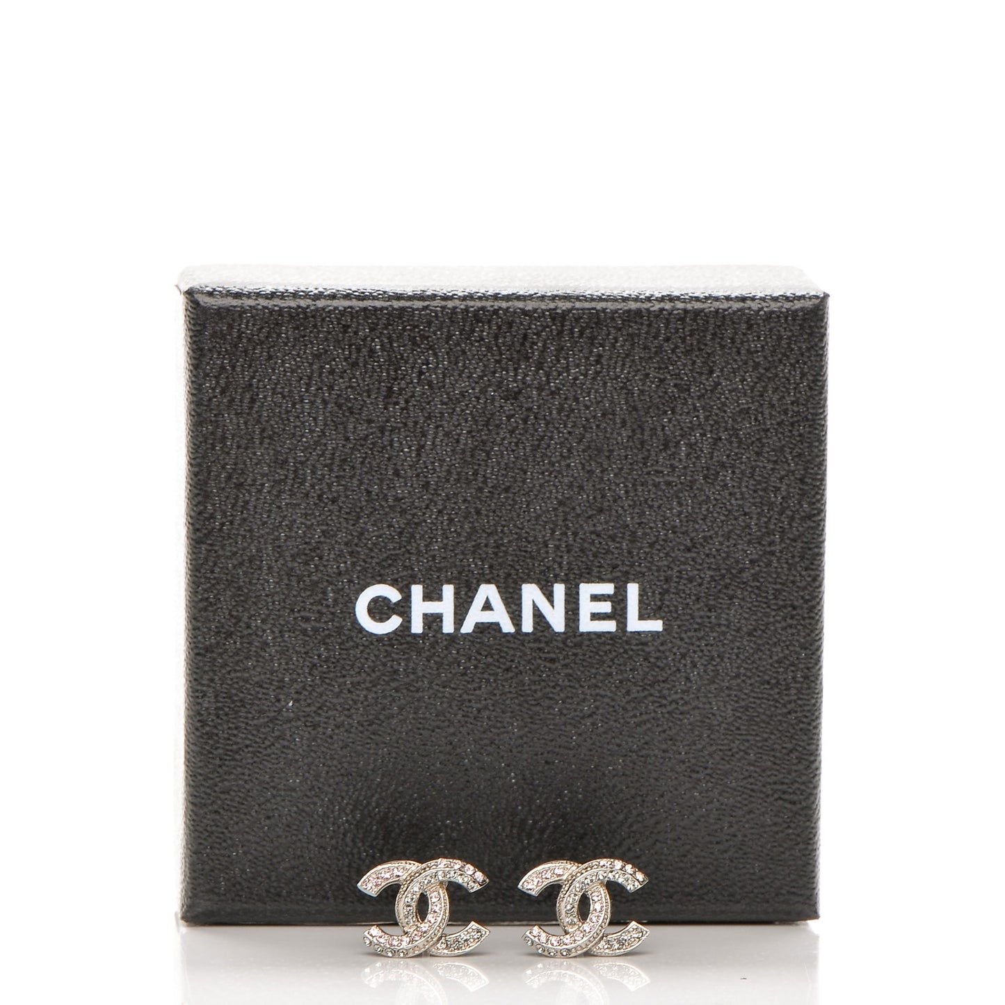 Crystal CC Earrings Silver