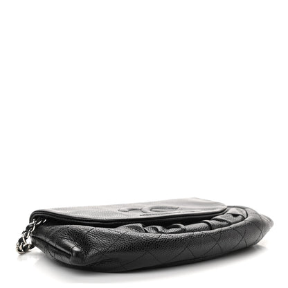 Chanel Caviar Half Moon Wallet On Chain WOC Black 4 of 11