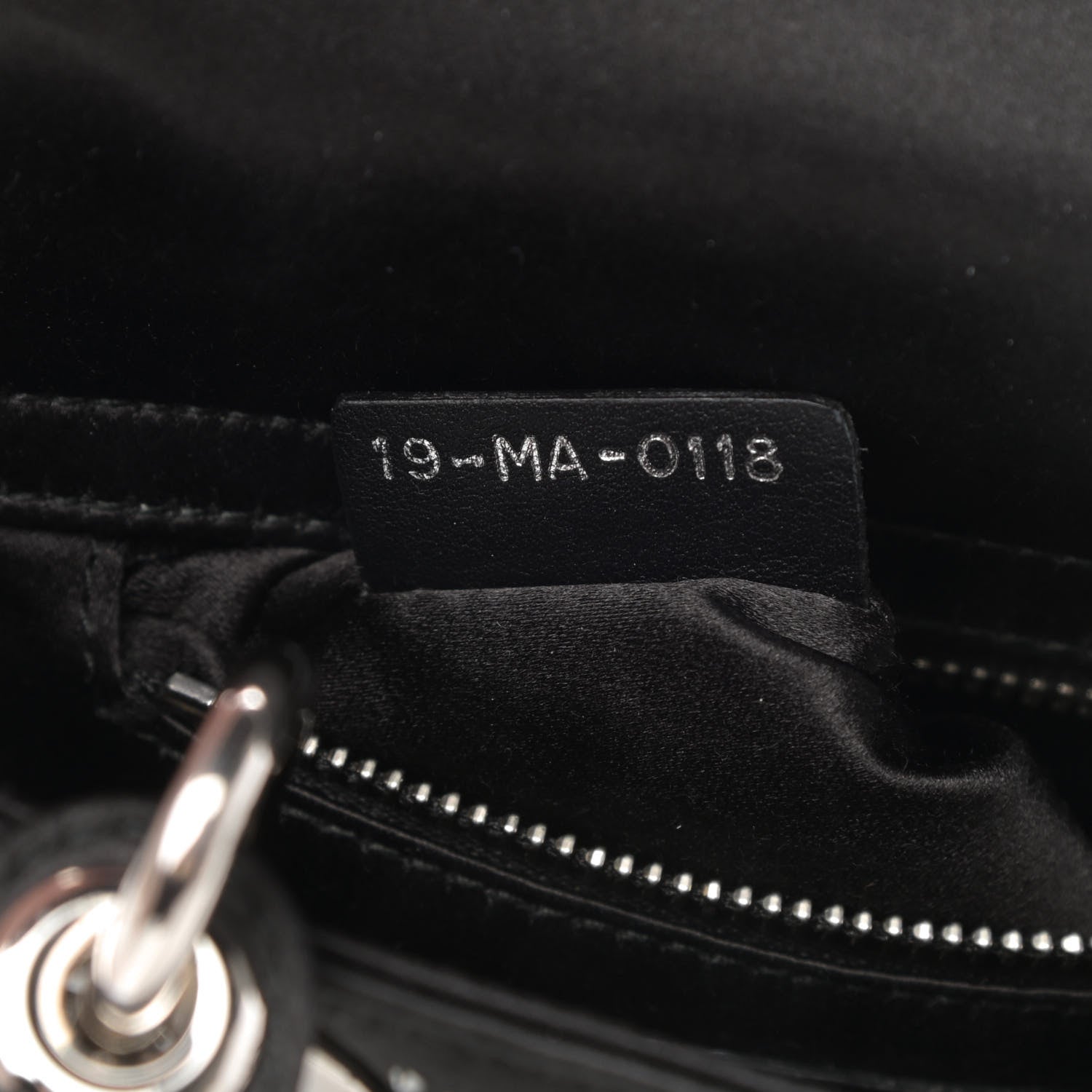 Christian Dior Satin Crystal Cannage Mini Lady Dior Black 7 of 12