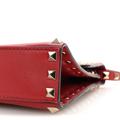 Valentino Garavani Vitello Medium Rockstud Flip Lock Crossbody Bag Rosso Valentino 9 of 9