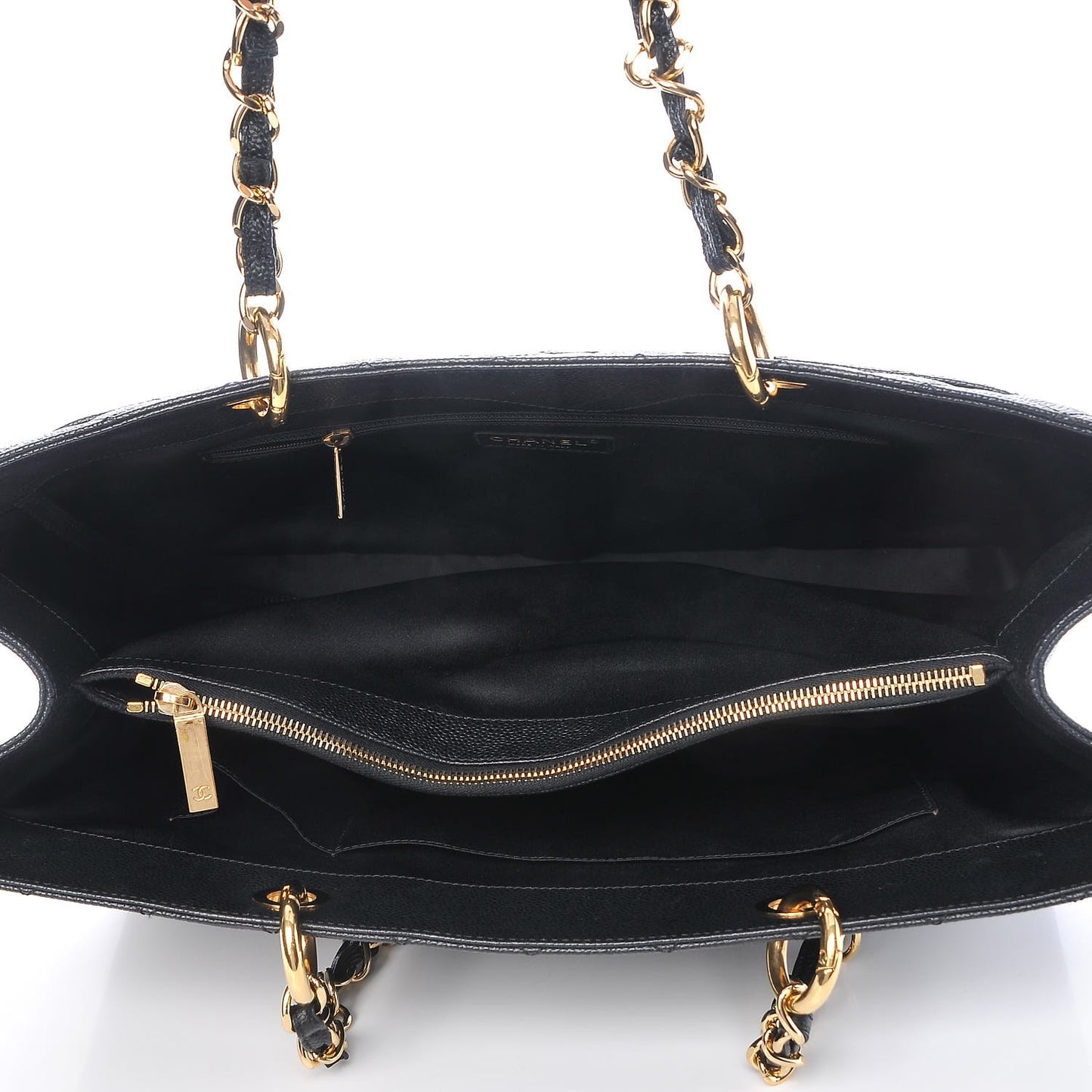Caviar Quilted XL Grand Shopping Tote GST Black