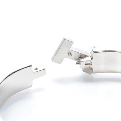 Hermes Enamel Narrow Clic Clac H Bracelet GM Bleu Canard 5 of 5