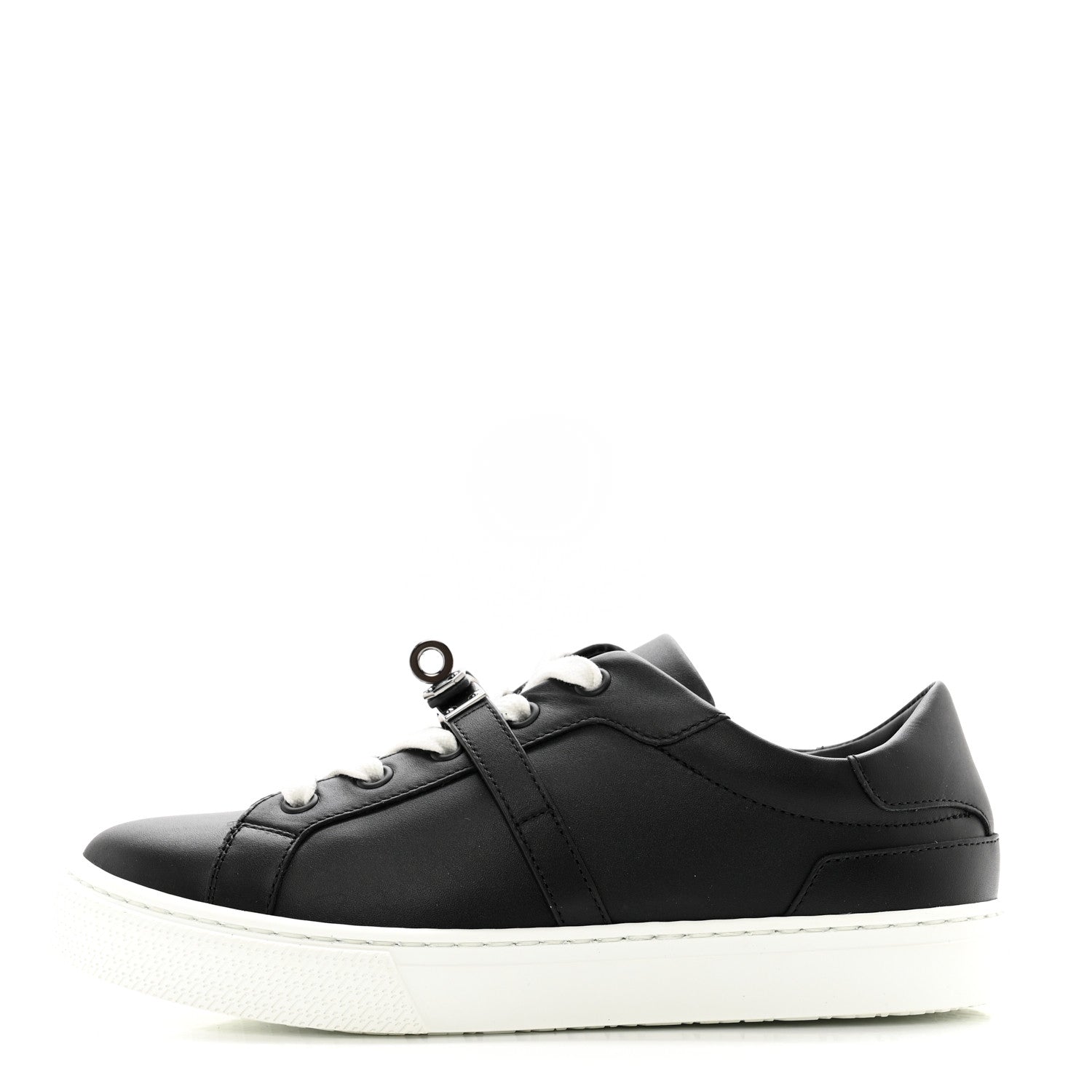 Hermes Calfskin Day Sneakers 35.5 Black 1 of 9