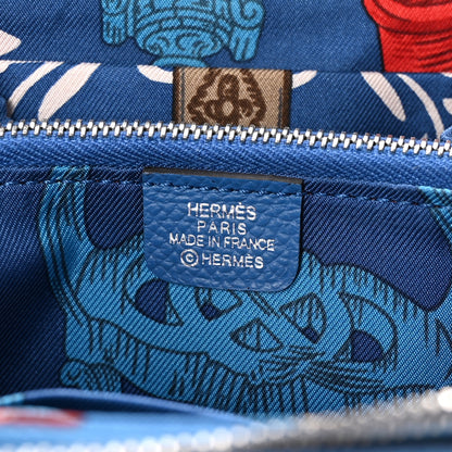 Hermes Epsom Silk'in Coin Purse Mykonos 6 of 6