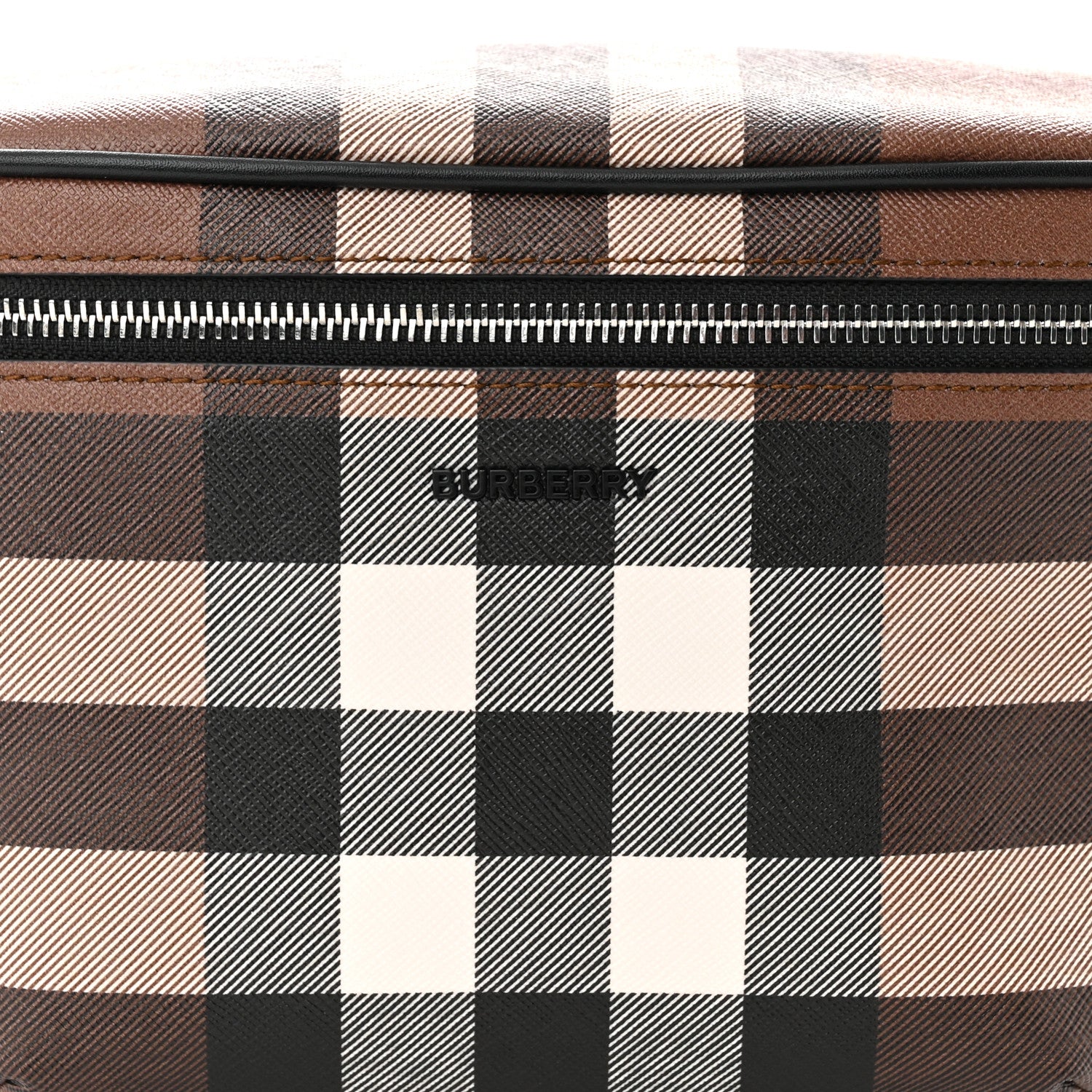 Burberry E-canvas Check Cason Bum Bag Dark Birch Brown 7 of 9